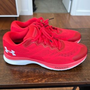 Men's Under Armour UA Charged Bandit 6 Size 10 2E Wide Shoes Red No Box NWOT